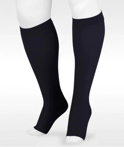 Juzo Dynamic MAX Knee High, 20-30 mmHg, 5 cm Silicone Band, Open Toe (3511MXAD5SB),
