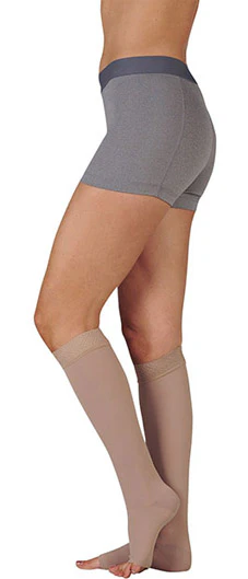 Juzo Dynamic MAX Knee High, 20-30 mmHg, 5 cm Silicone Band, Open Toe (3511MXAD5SB), - Image 3
