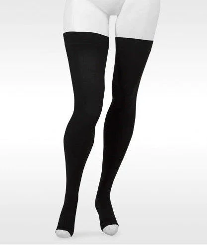 Juzo Move Thigh High, 30-40 mmHg, 5 cm Silicone Dot Band, Open Toe (3612AGSB) - Image 2