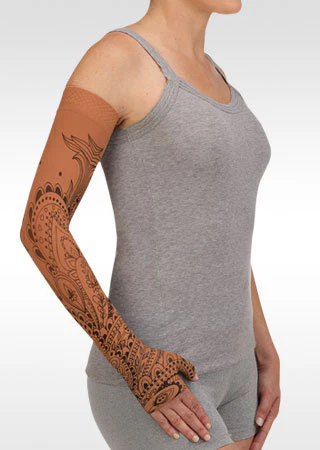 Juzo Soft Arm Sleeve w/Silicone Band (BOHO SPIRIT HENNA-CINNAMON)