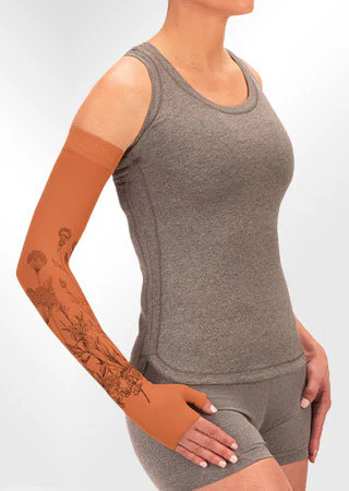 Juzo Soft Arm Sleeve w/Silicone Band (WILDFLOWER HENNA-CINNAMON)