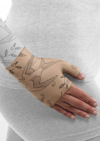 Juzo Soft Gauntlet w/Thumb (BIRD HENNA-BEIGE)