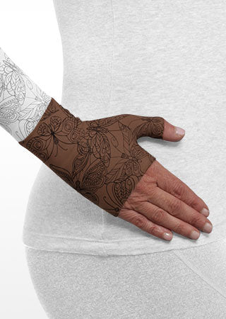 Juzo Soft Gauntlet w/Thumb (BUTTERFLY HENNA-CHESTNUT)