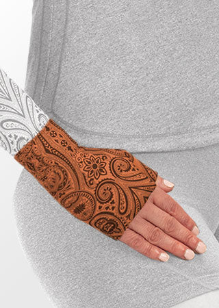 Juzo Soft Gauntlet w/Thumb (PAISLEY HENNA-CINNAMON)