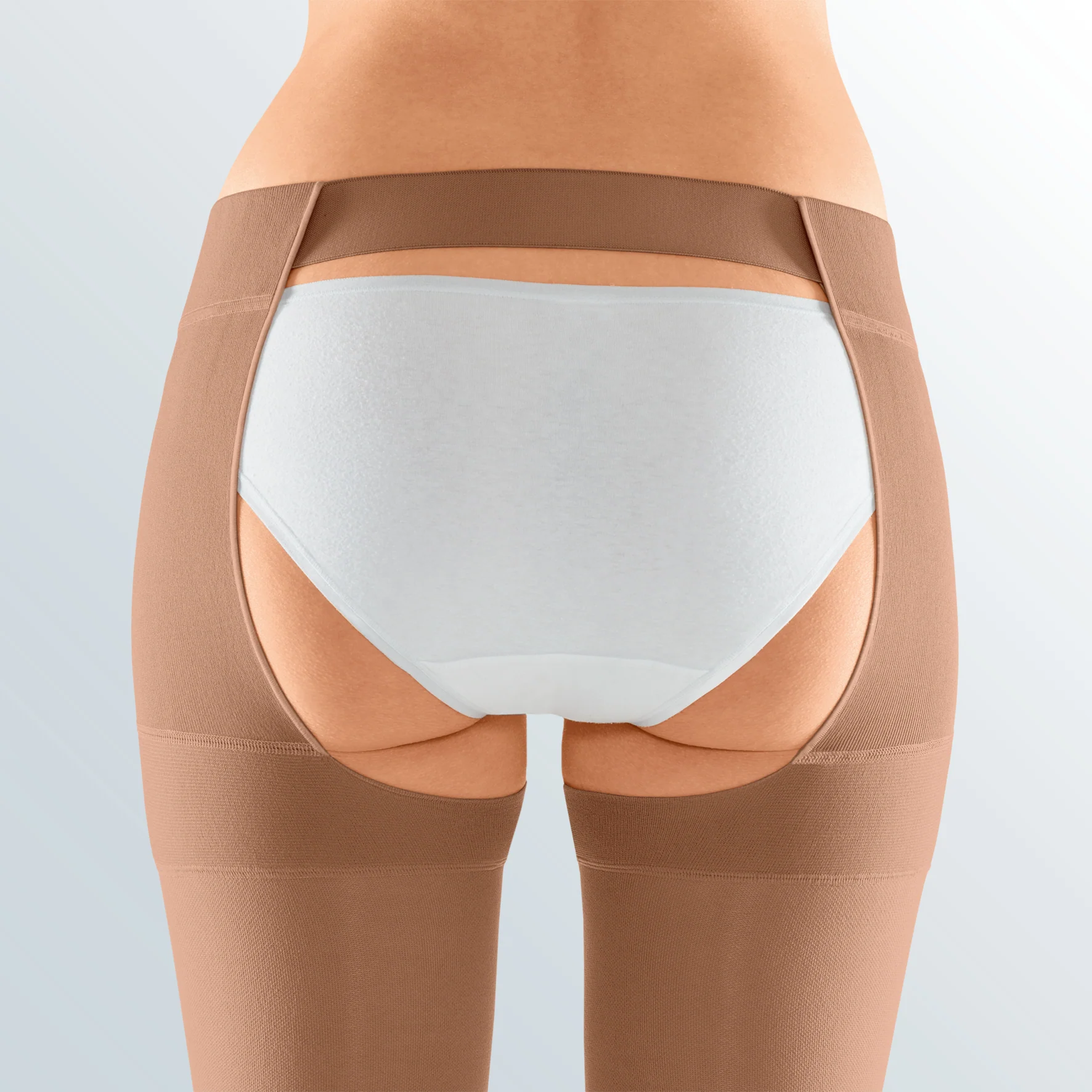 Mediven Plus, 20-30 mmHg, Thigh w/Waist Attachment, Open Toe - Image 4