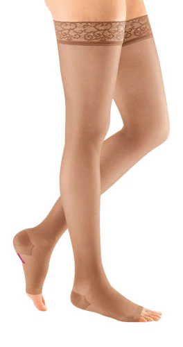 Mediven Sheer & Soft, 30-40 mmHg, Thigh High, Open Toe - Image 3