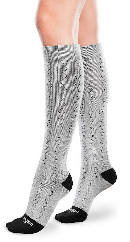 PATTERNED Core-Spun, 15-20 mmHg, Knee High, Closed Toe - Image 4