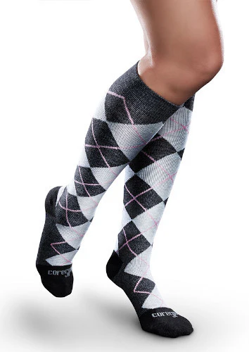PATTERNED Core-Spun, 20-30 mmHg, Knee High, Closed Toe - Image 5