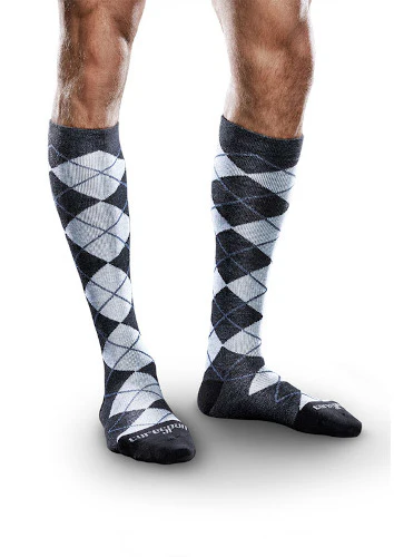 PATTERNED Core-Spun, 20-30 mmHg, Knee High, Closed Toe - Image 6