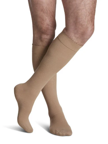 Sigvaris 233C Cotton for Men, 30-40 mmHg, Knee High, Closed Toe - Image 2