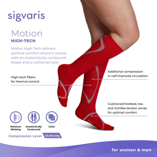 Sigvaris 412C High Tech, 20-30 mmHg, Knee High, Closed Toe - Image 9