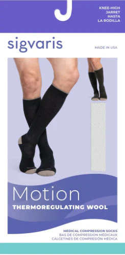 Sigvaris 422C Thermoregulating Wool Sock, 20-30 mmHg, Knee High, Closed Toe - Image 3