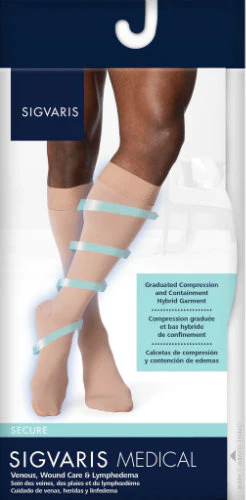 Sigvaris 552C Secure, 20-30 mmHg, Knee High, Closed Toe, Silicone Dot Band - Image 7