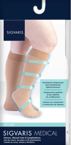 Sigvaris 552C Secure, 20-30 mmHg, Knee High, Closed Toe, Silicone Dot Band - Image 8