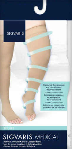 Sigvaris 552NO Secure, 20-30 mmHg, Thigh High, Open Toe, Silicone Band - Image 3