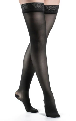 Sigvaris 781N Sheer, 15-20 mmHg, Thigh High, Grip Top, Closed Toe - Image 6