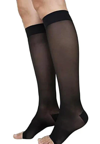 Sigvaris 782CO Sheer, 20-30 mmHg, Knee High, Open Toe