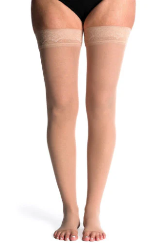 Sigvaris 782NO Sheer, 20-30 mmHg, Thigh High, Grip Top, Open Toe - Image 7