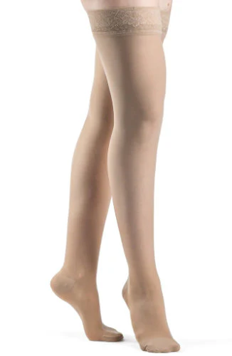Sigvaris 783N Sheer, 30-40 mmHg, Thigh High, Grip Top, Closed Toe - Image 3