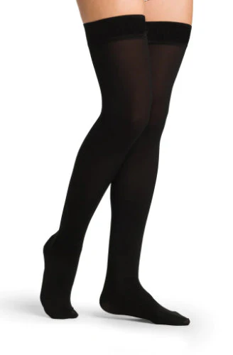 Sigvaris 863N Women's Opaque, 30-40 mmHg, Thigh High w/Silicone Band - Image 3