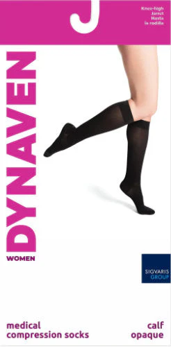 Sigvaris 972C Women's Dynaven Opaque, 20-30 mmHg, Knee High, Closed Toe - Image 3