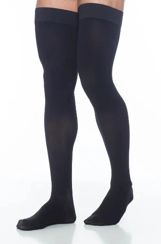 Sigvaris 972N Men's Dynaven Opaque, 20-30 mmHg, Thigh High, Closed Toe - Image 2