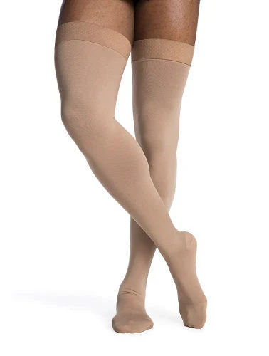 Sigvaris 973N Men's Dynaven Opaque, 30-40 mmHg, Thigh High, Closed Toe
