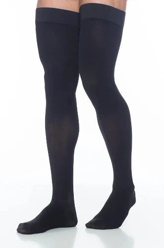 Sigvaris 973N Men's Dynaven Opaque, 30-40 mmHg, Thigh High, Closed Toe - Image 2