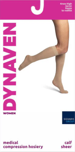 Sigvaris 982C Women's Dynaven Sheer, 20-30 mmHg, Knee High, Closed Toe - Image 3
